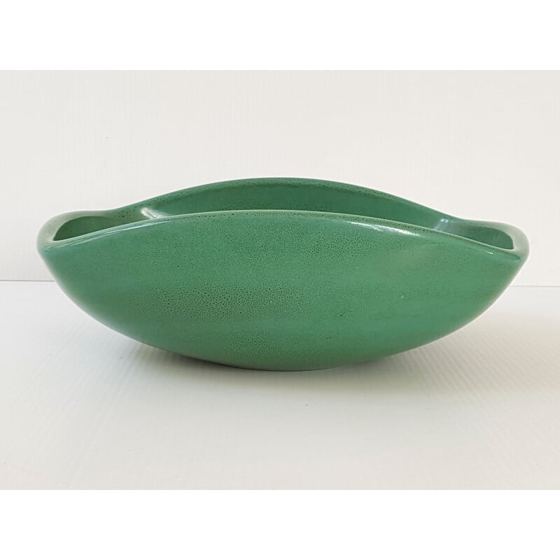 Green cup in ceramic by Elchinger