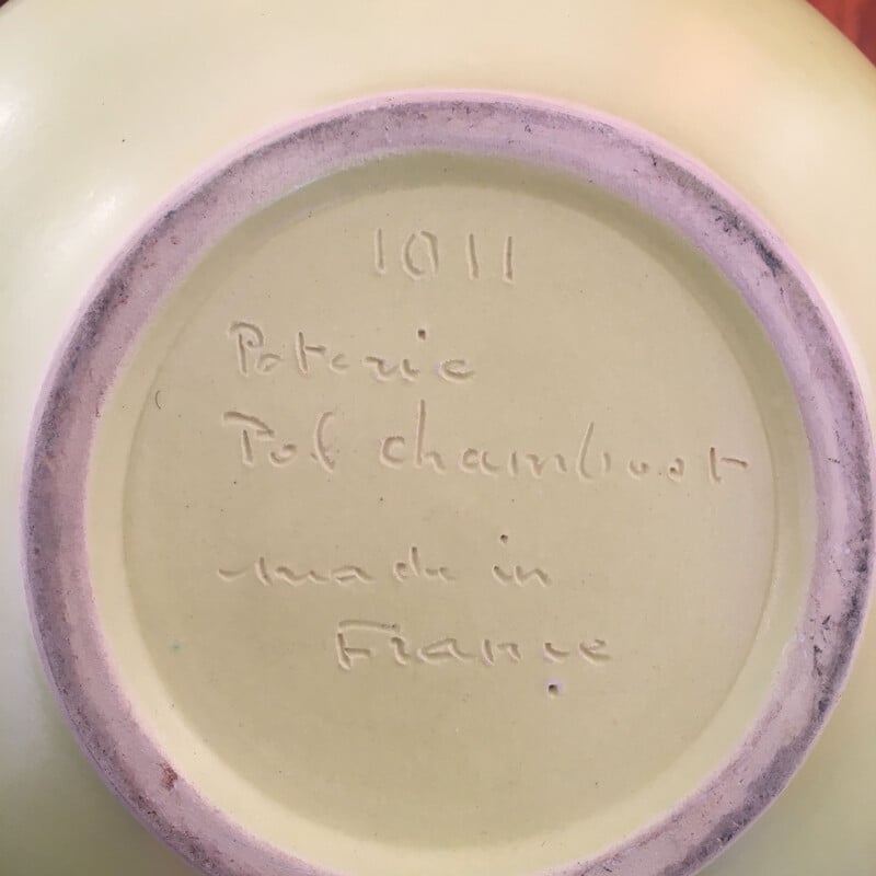 Vintage 1011 cup in enamelled ceramic 1955