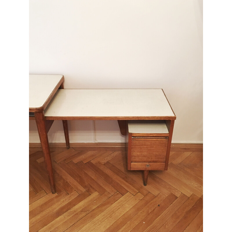 Vintage wooden writing desk 