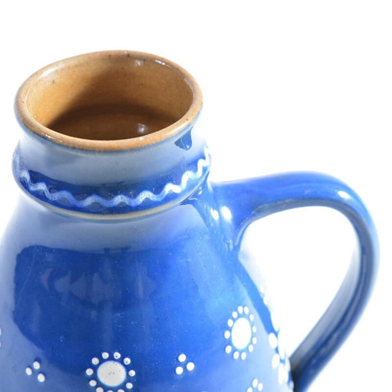 Vintage blue vase in ceramic