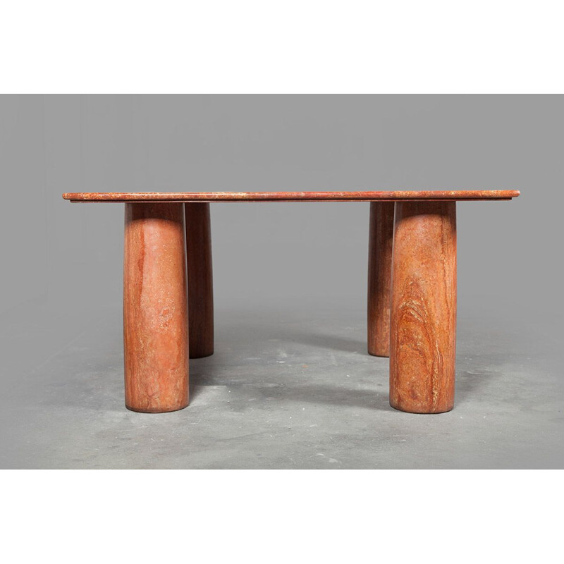 Vintage italian table in brown onyx 1970s