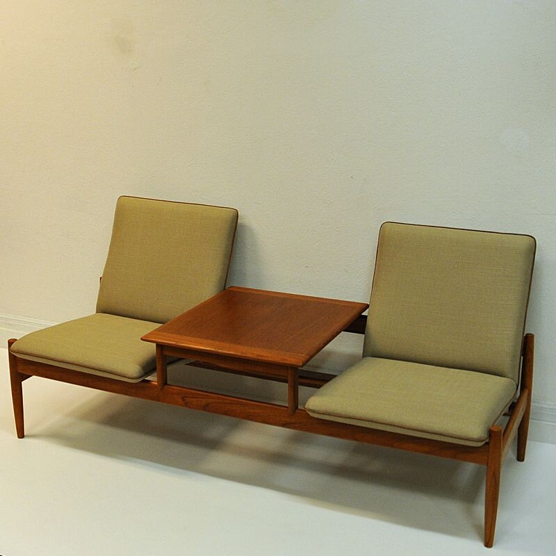 Vintage sofa module set Saga with table by Gunnar Sørlie