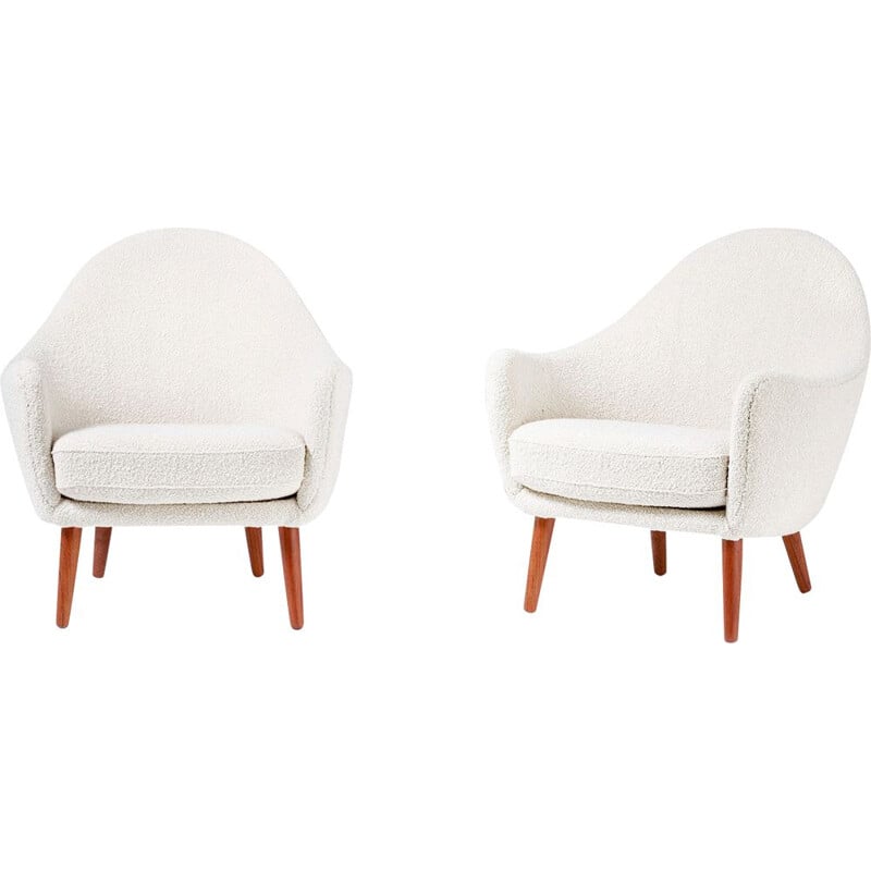Pair Lounge Chairs by Ib Kofod-Larsen, 1960s