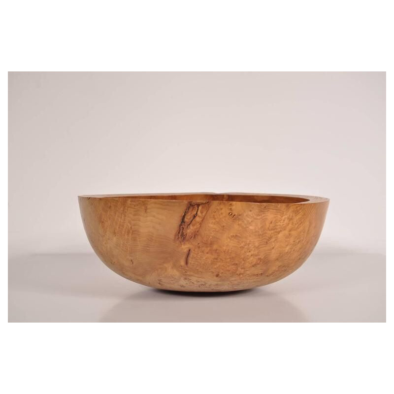 Vintage wooden bowl by Anthony Bryant,2000s