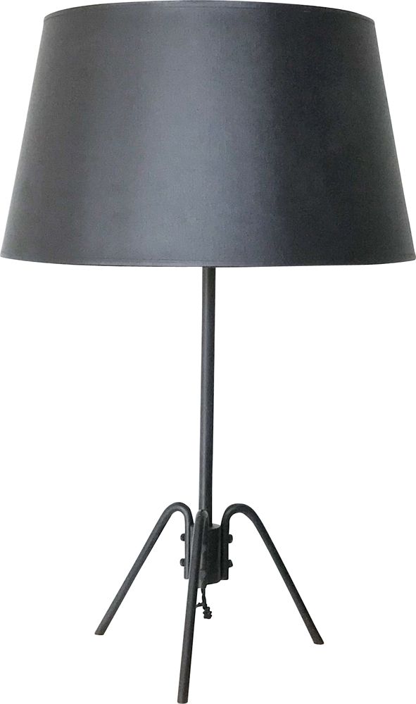 Vintage French Lamp In Black Fabric And, Vintage French Lamp Shades