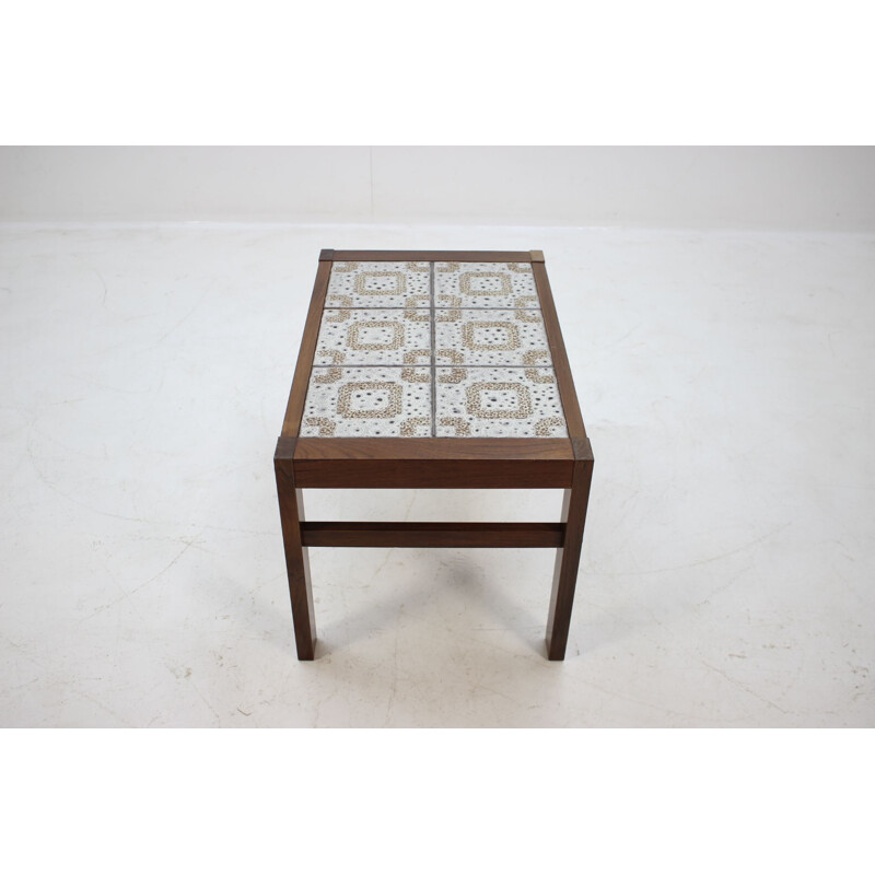 Side table in rosewood with ceramic top