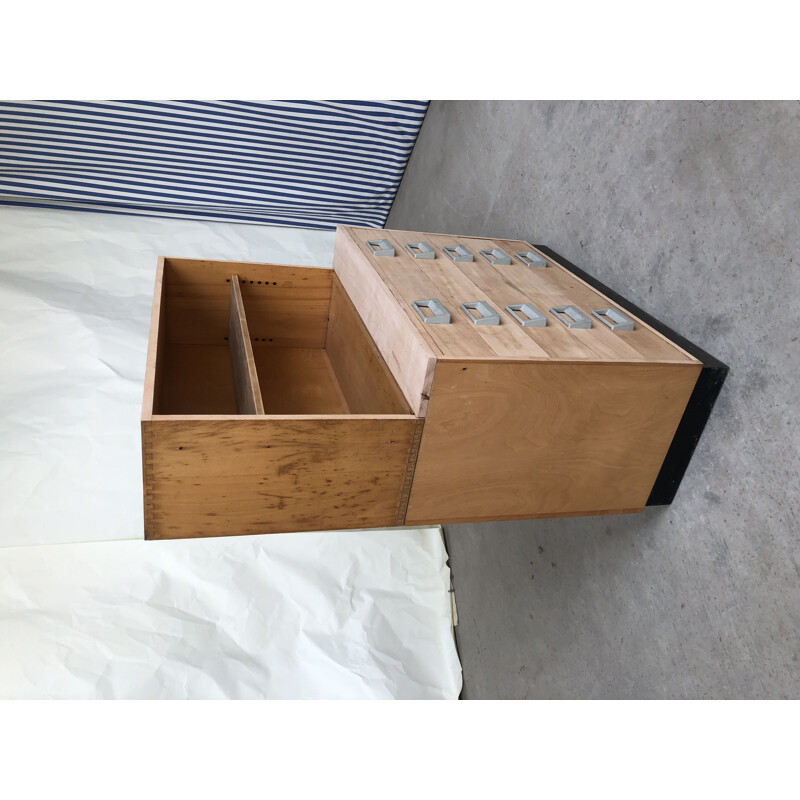 Vintage chest of drawers bookcase Esavian ESA School 1970s