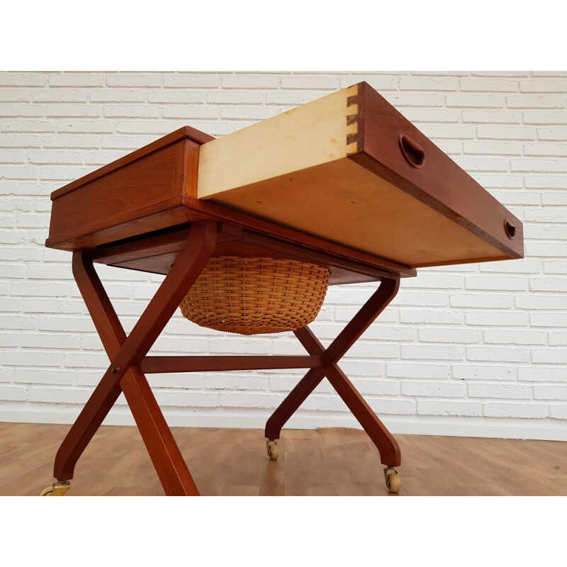 Vintage Sewing Table Denmark 1960s