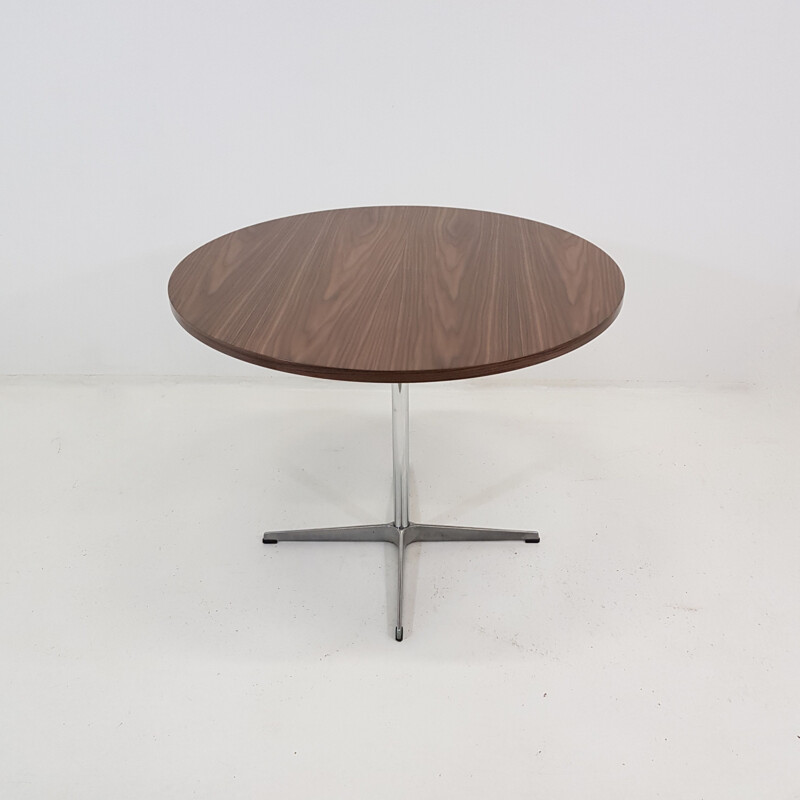 Vintage round table A603 by Piet Hein, Arne Jacobsen and Bruno Mathsson for Fritz Hansen 1960s