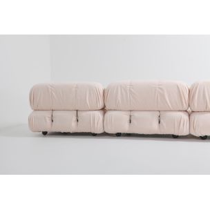 Vintage Camaleonda sofa for C&B Italia in pink velvet 1970s