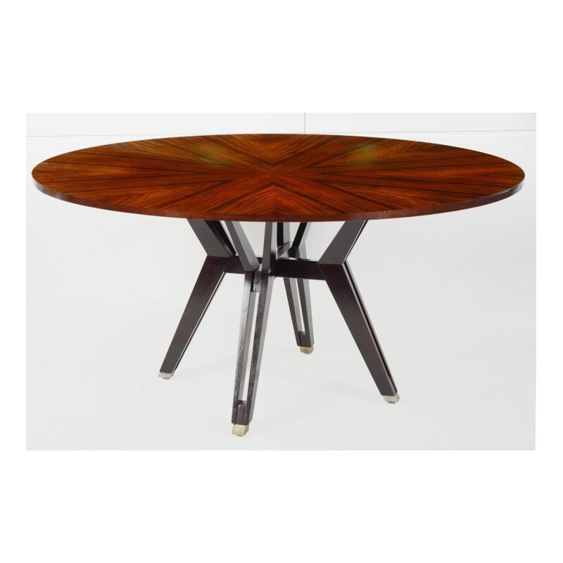 Vintage rosewood table by Ico Parisi for Mim, 1970