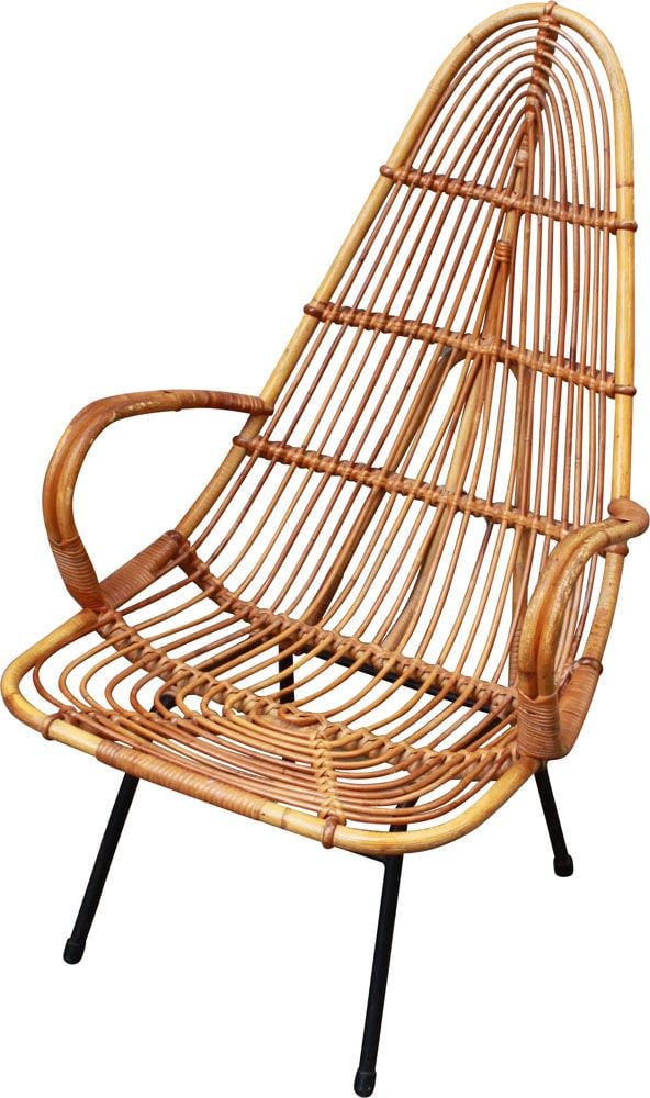 Vintage rattan chair 1960 Design Market