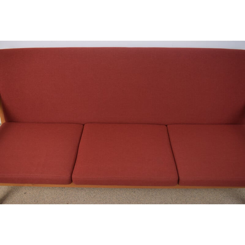 Vintage GE-265 3-seater oak sofa by Hans Wegner