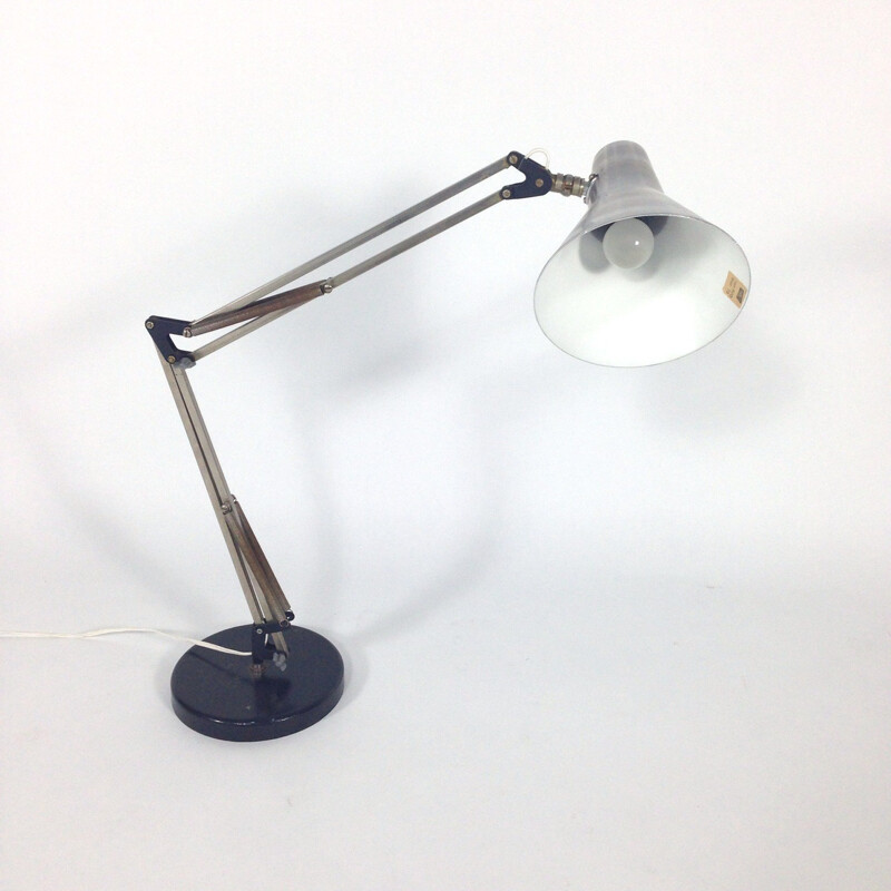 Mid century desk lamp in metal and aluminum - 1960s