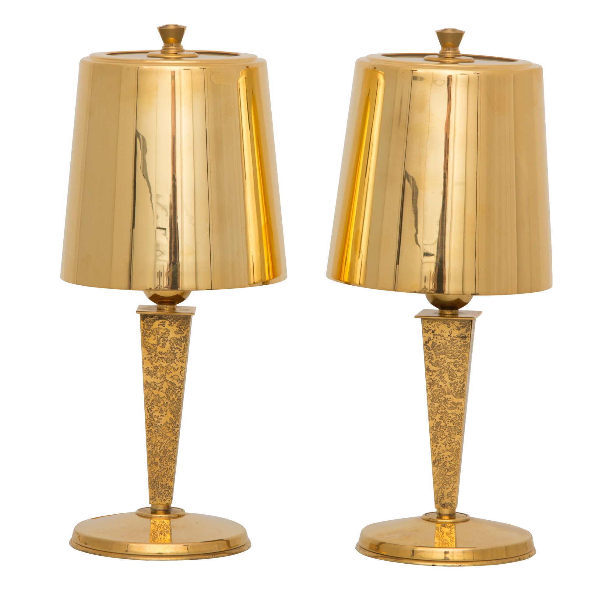 Pair Of Vintage Table Lamps Gilt Bronze, Fisherman Table Lamp Uk