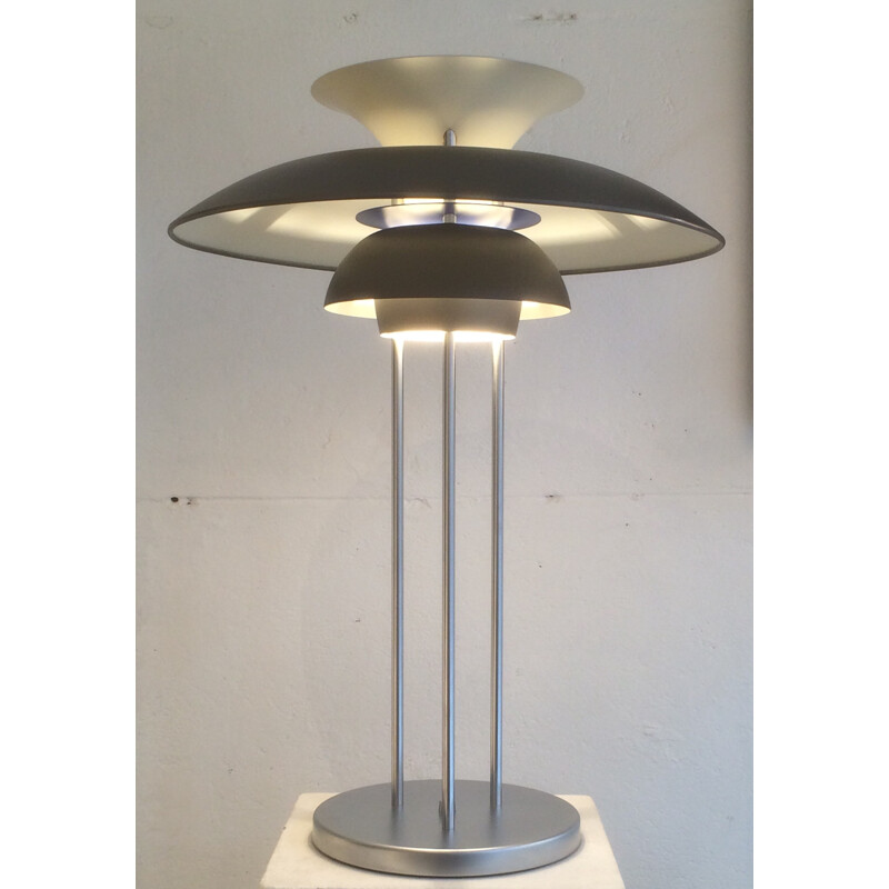Louis Poulsen grey metal lamp, Poul HENNINGSEN - 1960s