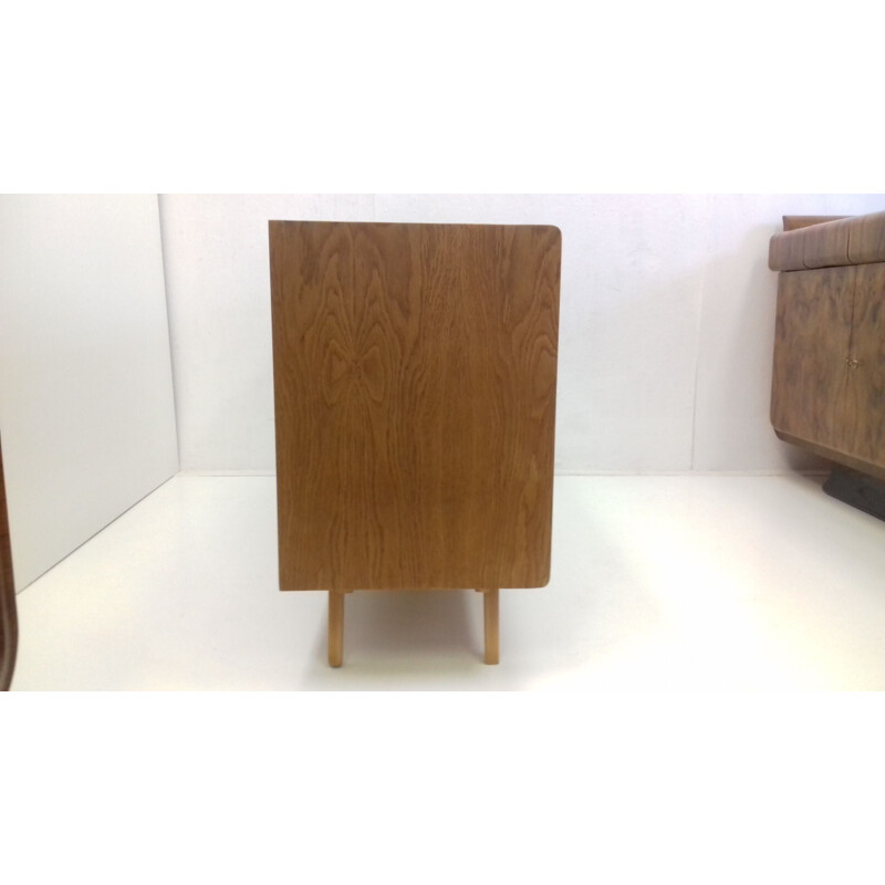 Vintage chest of drawers for Interier Praha in beech and plastic 1960s