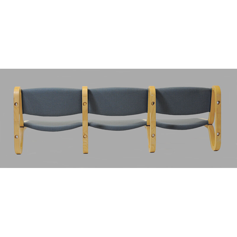Rud Thygesen and Johnny Sørensen Wall Mounted Vintage Bench in Beech, 1980