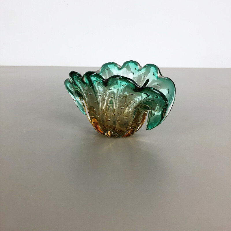 Vintage Bowl Vase in Murano Glass Italy, 1970s