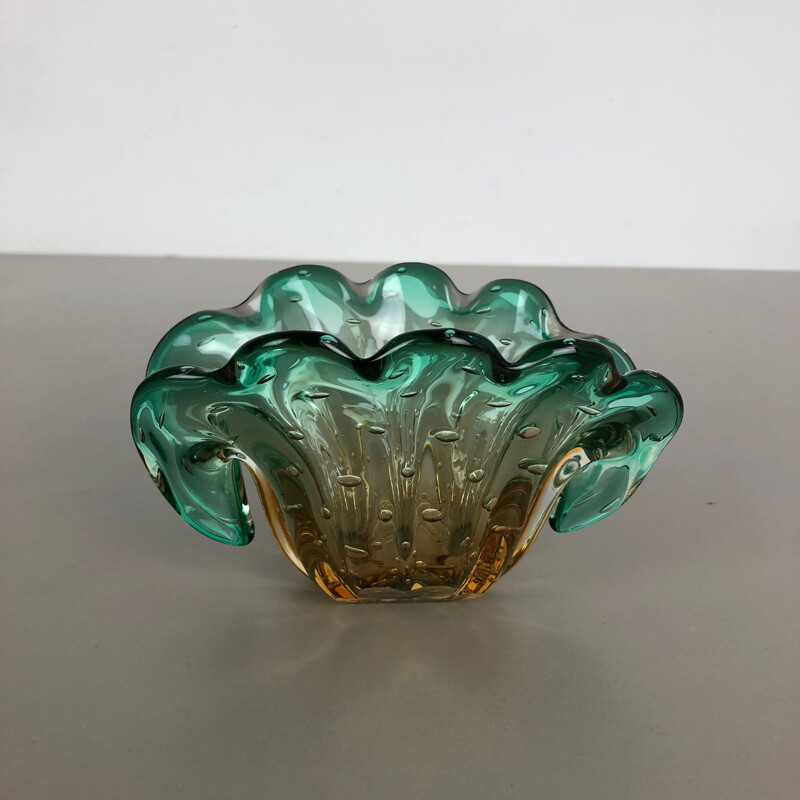 Vintage Bowl Vase in Murano Glass Italy, 1970s