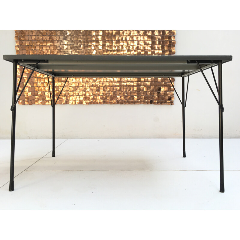 Gispen 3705 dining table in linoleum, Wim RIETVELD - 1950s