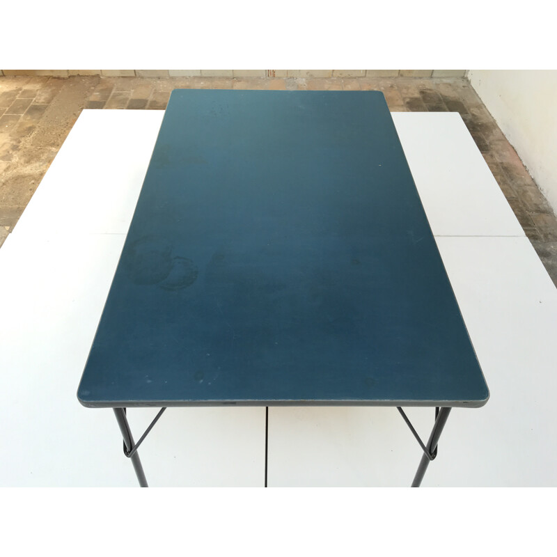 Gispen 3705 dining table in linoleum, Wim RIETVELD - 1950s