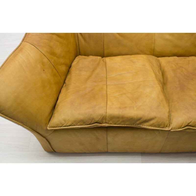 Vintage 2-Seat Leather Sofa Denver by Gerard Van Den Berg for Montis, 1970s