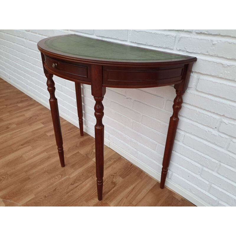 Vintage side table with drawer in mahogany wood ,1980s