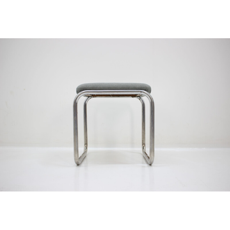 Vintage chrome stool by Robert Slezák, Czechoslovakia, 1930s