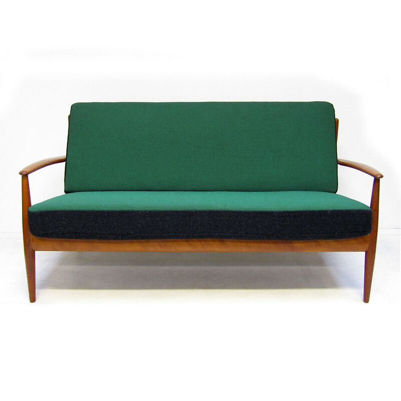Danish vintage sofa and chair by Grete Jalk, model FD-118, 1950s