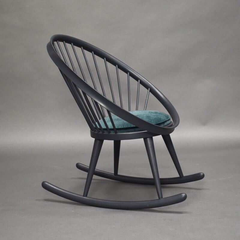 Vintage rocking chair Circle by yngve ekström Sweden, 1960