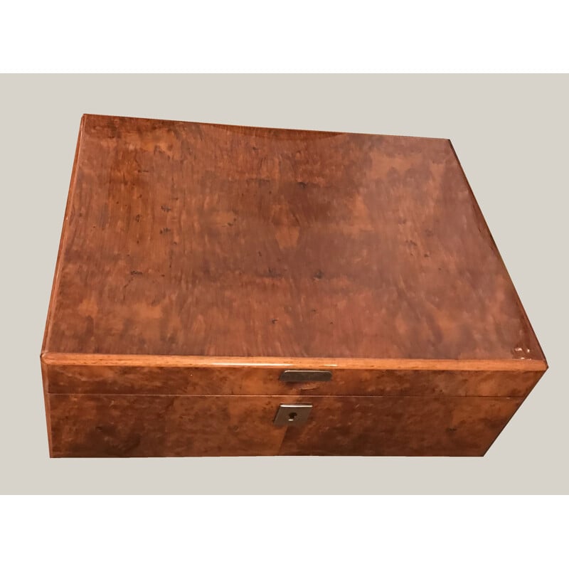 Vintage cigar box in mahogany, 1970