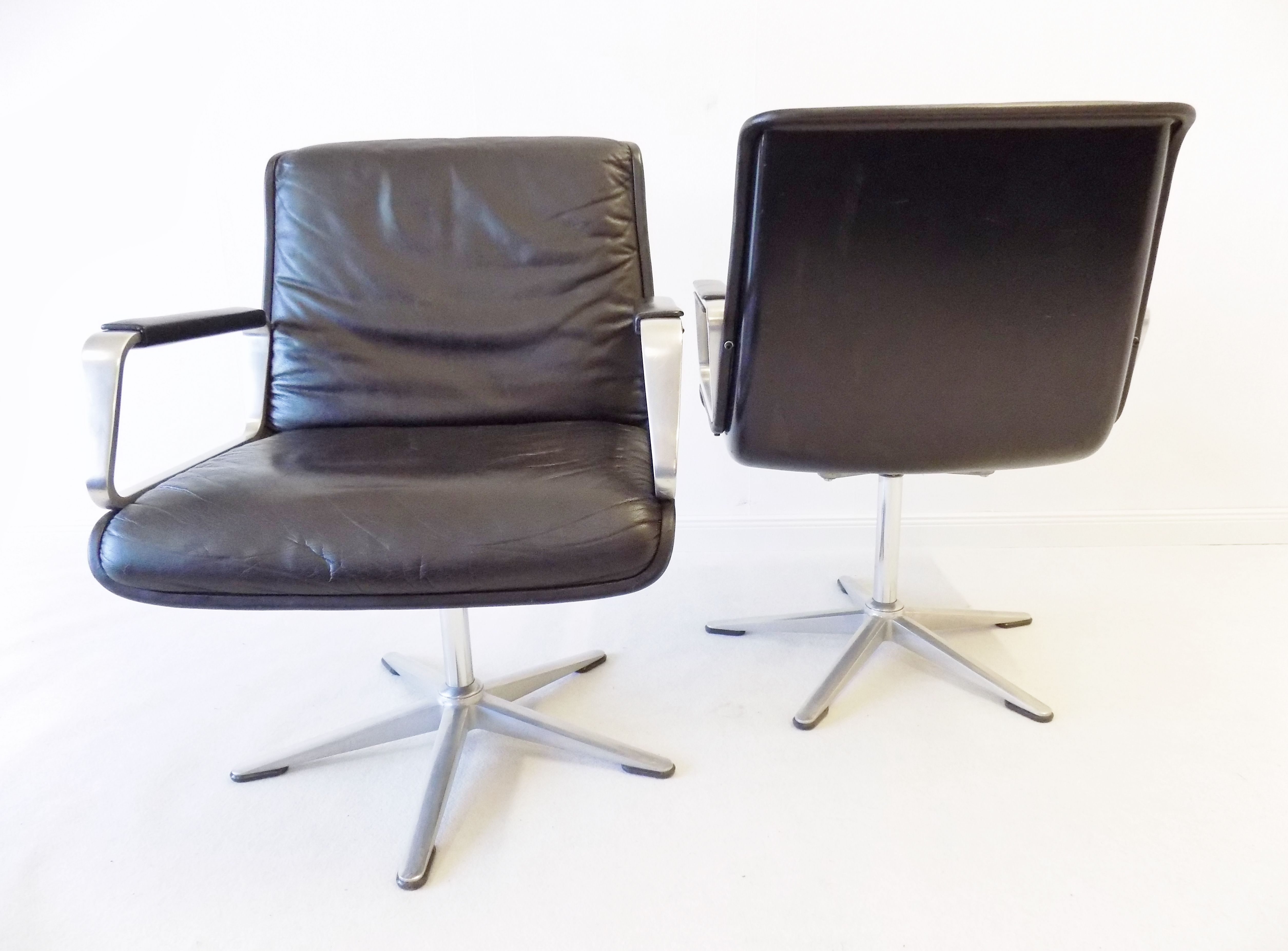 Set Of 2 Vintage Office Armchairs Delta 2000 By Delta Group 1968