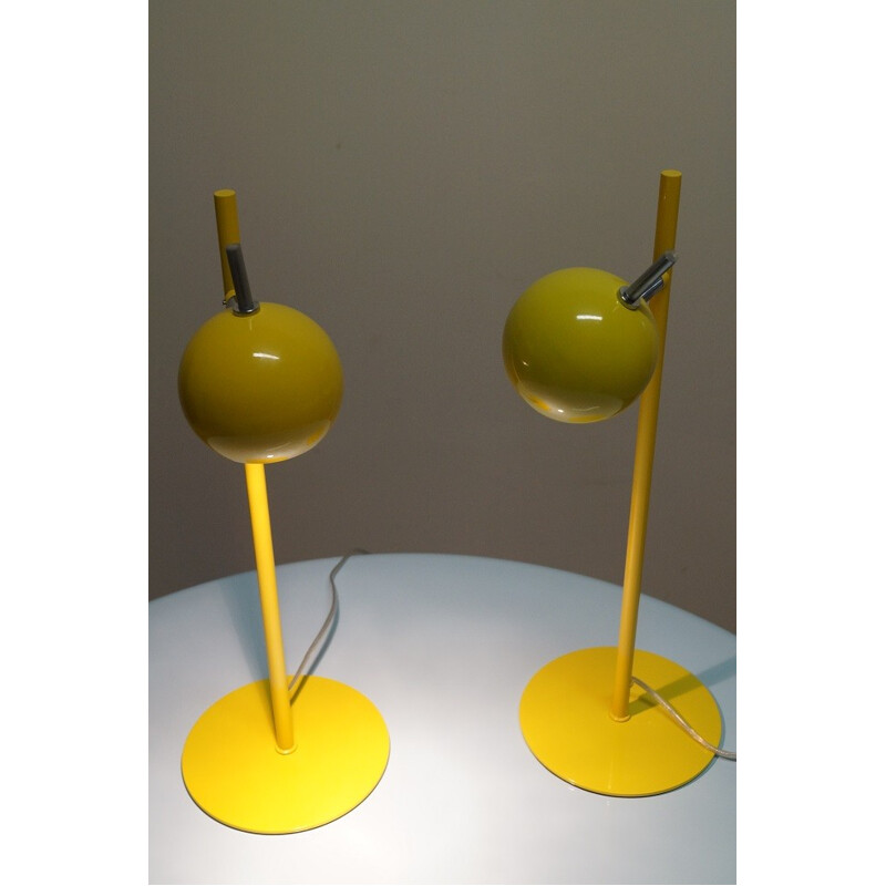 Pair of lamps "Eye Ball" - 1980s