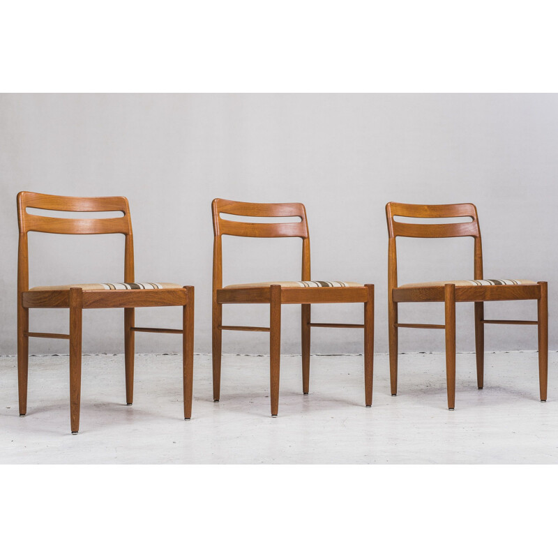 Set of 6 vintage teak chairs by H. W. Klein for Bramin